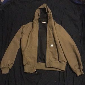 Carhartt flannel lined brown with black inside